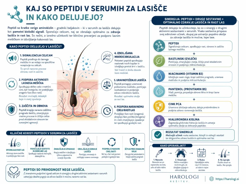 102. Kaj so peptidi v serumih za lasišče in kako delujejo full