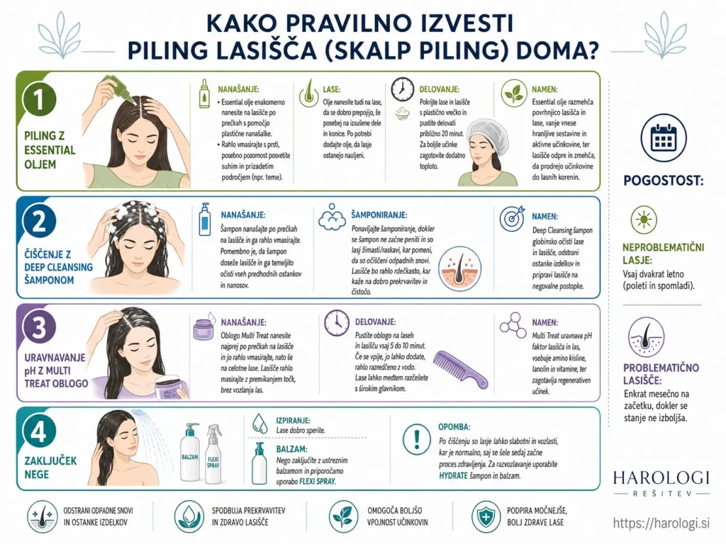 110. Kako pravilno izvesti piling lasišča skalp piling doma full