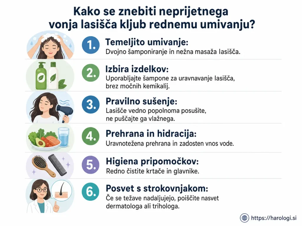 117. Kako se znebiti neprijetnega vonja lasišča kljub rednemu umivanju snippet