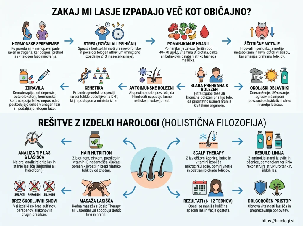 6. Ali stres povzroča izpadanje las in kako ga zmanjšati