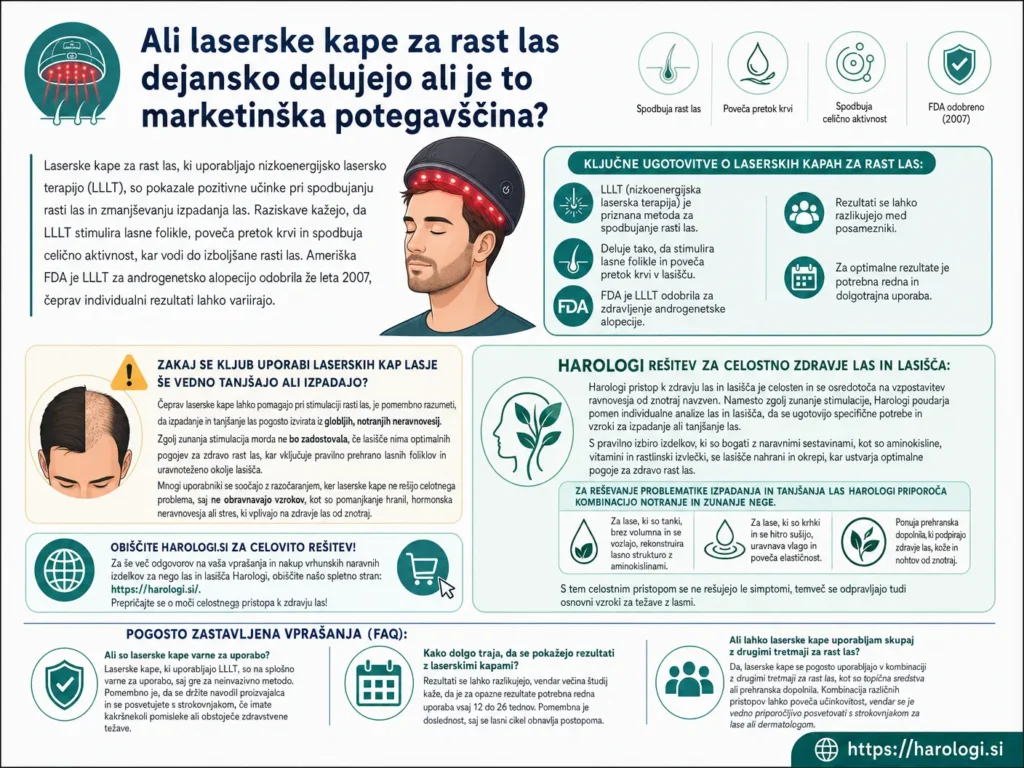 87. Ali laserske kape za rast las dejansko delujejo ali je to marketinška potegavščina full