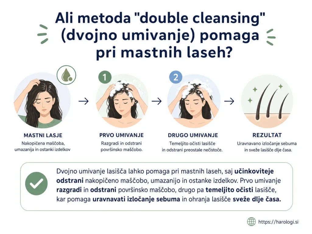 88. Ali metoda double cleansing (dvojno umivanje) pomaga pri mastnih laseh snipet