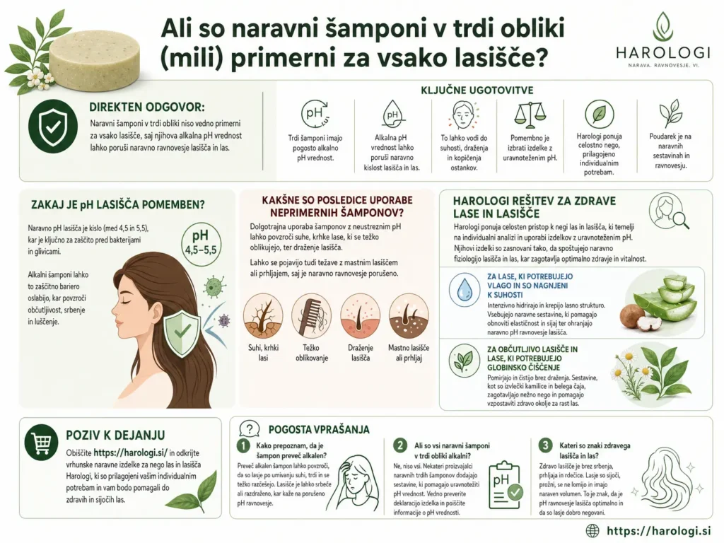 94. Ali so naravni šamponi v trdi obliki (mili) primerni za vsako lasišče full
