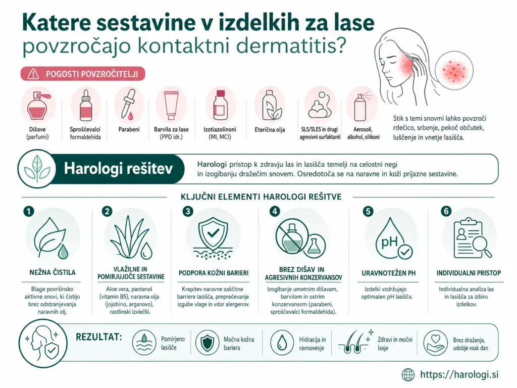 125. Katere sestavine v izdelkih za lase povzročajo kontaktni dermatitis full